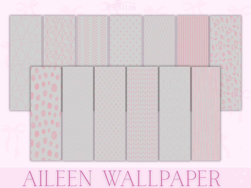 Sims 4 wall panel and wainscot CC Aileen Wallpaper by jessbtlrr