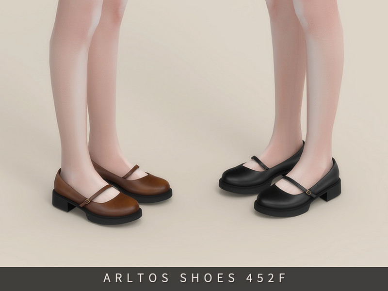 Sims 4 heel CC Platform Mary Jane Female by Arltos