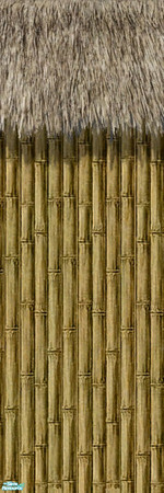 Sims 2 — Bamboo & Thatch Wall by dancingaphrodite — Perfect for your tropical paradise get away!