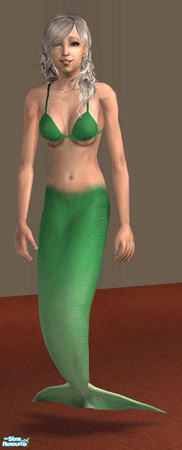 Sims 2 — Green Mermaids - Elder by tiefliga — Mermaid outfits come in all clothing categories. This is the same file as