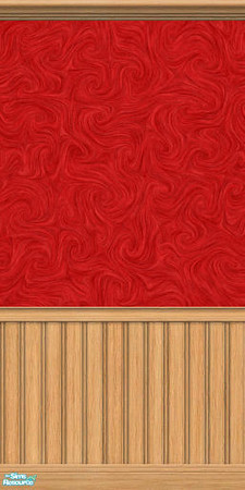 Sims 2 — MDP Red Swirl Panel in Light by MelandStv — There are 20 colourful walls in this set. They are part of my Colour