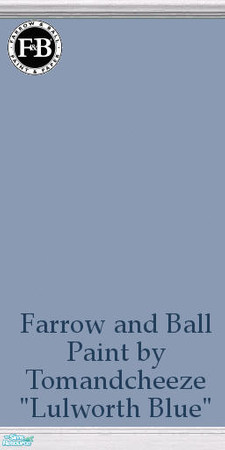 Sims 2 — Farrow and Ball Paints "Lulworth Blue" by tomandcheeze — Farrow and Ball Paint by Tomandcheeze -