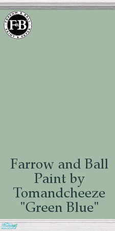 Sims 2 — Farrow and Ball Paints "Green Blue" by tomandcheeze — Farrow and Ball Paint by Tomandcheeze -