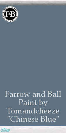 Sims 2 — Farrow and Ball Paint "Chinese Blue" by tomandcheeze — Farrow and Ball Paint by Tomandcheeze -