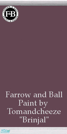 Sims 2 — Farrow and Ball Paint "Brinjal" by tomandcheeze — Farrow and Ball Paint by Tomandcheeze -