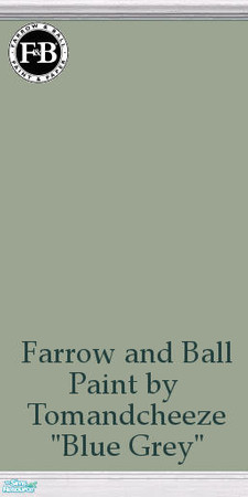 Sims 2 — Farrow and Ball Paint "Blue Grey" by tomandcheeze — Farrow and Ball Paint by Tomandcheeze - "Blue