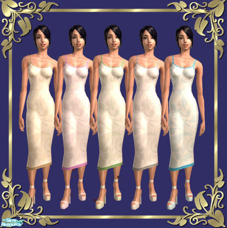 Sims 2 — Light Formal Dresses by tiefliga — These are based on the great alpha-skirt mesh from Marvine