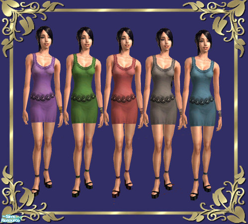 Sims 2 — Mini Dresses by tiefliga — These are based on the great alpha-skirt mesh from Marvine. 