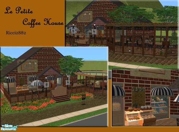 Sims 2 — Le Petite Cafe by TheNumbersWoman — Come to the Cafe for expresso or cuban coffee pick me ups before work. Grab