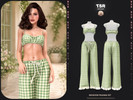Sims 4 — SET-Meadow Pajama Set by busra-tr — - BD1695