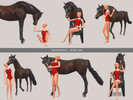 Sims 4 — Horse Girl - Pose Pack by ThePixelSpace — Terms of Use: Do not reupload. Do not claim as your own. Disclaimer: