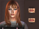 Sims 4 — Slight open mouth preset by PlayersWonderland — Mouth preset N107. This mouthpreset adds a new morphed, more
