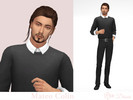 Sims 4 — Mateo Colin by Dissia — Mateo is Perfectionist, Loyal and Neat with a Master Mixologist aspiration.
