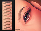 Sims 4 — MM Wispy Fine Eyebrows by cosimetic — These thin eyebrows give your characters a clean, delicate, and realistic