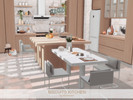 Sims 4 — Biscuits Kitchen by BlusterSims — Biscuits Kitchen is a bright, cozy space with warm wood tones, soft neutrals,