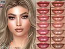 Sims 4 — Zena Lipstick by MagicHand — High-Shine Lip Gloss in 16 colors - HQ Compatible.