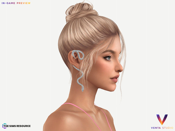 Sims 4 — November - Snake Earcuff (Left) by VentaStudio — 3 Swatches