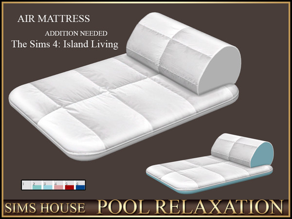 Sims 4 — AIR MATTRESS POOL RELAXATION by Sims_House — POOL RELAXATION