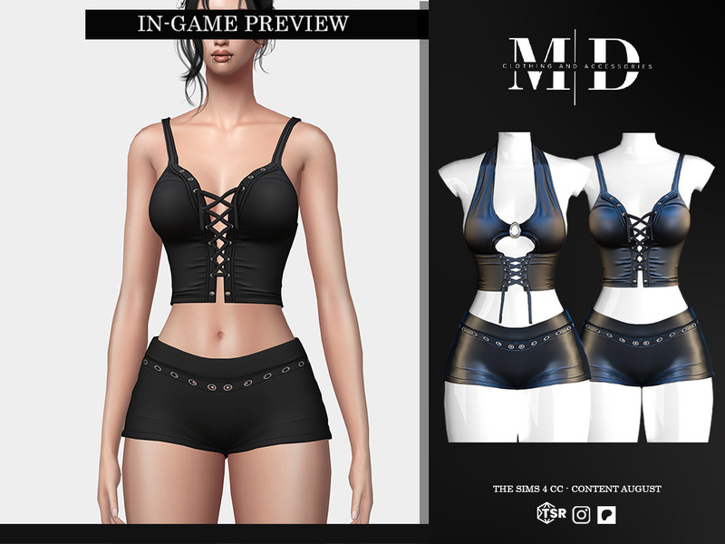 Sims 4 CC leather minishorts - jeyssel by Mydarling20