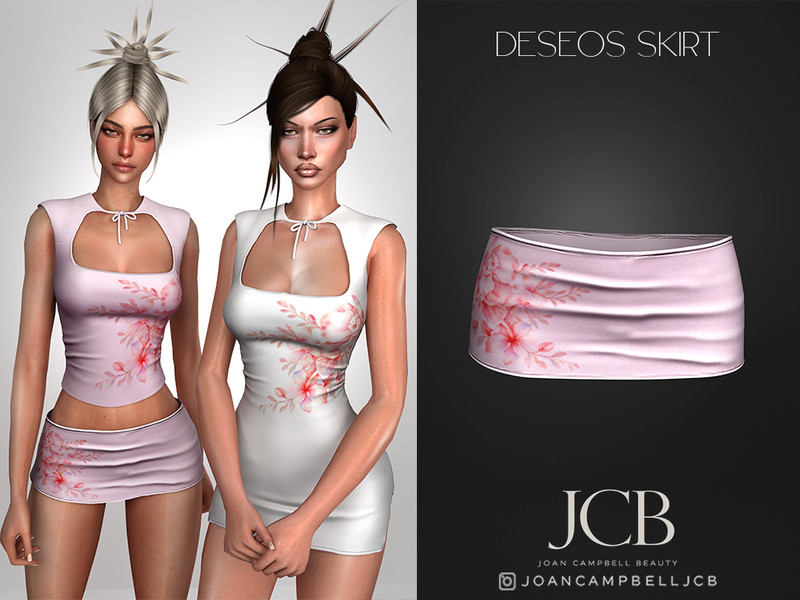 Sims 4 CC DESEOS SKIRT by Joan_Campbell_Beauty_