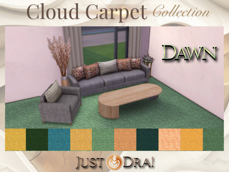 Sims 4 CC JustDraven_CloudCarpet_Dawn by Draven298