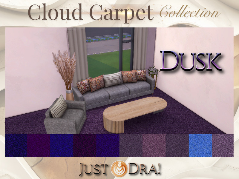 Sims 4 CC JustDraven_CloudCarpet_Dusk by Draven298