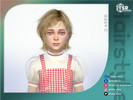 Sims 4 — Short Bob Hair for Children by Daisy-Sims — 21 base colors + 9 ombre colors