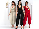 Sims 4 — Ruffle Elegance Set by DOLilac — Includes: (Top + Bottom)