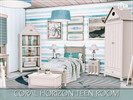 Sims 4 — Coral Horizon Teen Room by MychQQQ — Value: $ 11,820