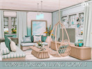 Sims 4 — Coral Horizon Living Room 3 by MychQQQ — Value: $ 7,224