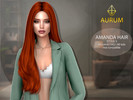 Sims 4 — Aurum - Amanda Hair Style 3 by Aurum — HQ compatible textures
