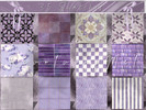 Sims 4 — RevolvingMel - The Lilac Collection - Floor by Melody27 — 35 Swatches: Includes a blend of solid colors, subtle