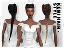 Sims 4 — Kemi Long Braid Hairstyle by Leah_Lillith — There is optional recolor (color wheel) which can be found in the