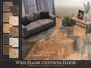 Sims 4 — Wide Plank Chevron Floor by Rirann — Wide Plank Chevron Floor