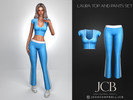 Sims 4 — LAURA TOP AND PANTS SET by Joan_Campbell_Beauty_ — INCLUDES:
