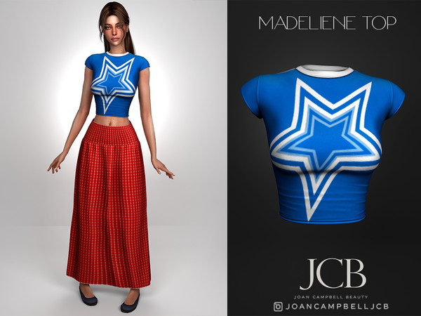 Sims 4 — MADELIENE TOP by Joan_Campbell_Beauty_ — INCLUDES: