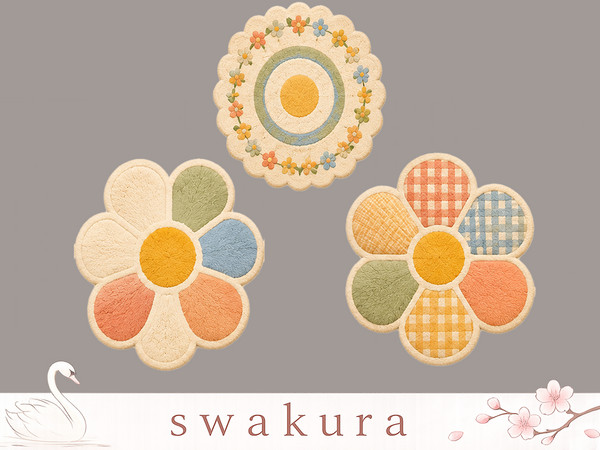 Sims 4 — HONEY Rug by Swakura — HONEY Bee Plush