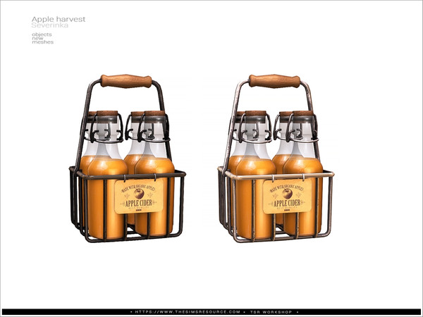 Sims 4 — Apples cider by Severinka_ — A set of decor for a fall setting.