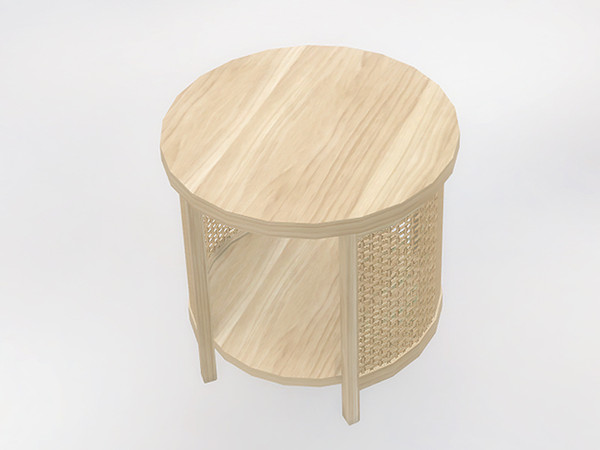 Sims 4 — Sienna Outdoor Table by SaeraMaples — This modern rustic outdoor set will keep you cozy and warm during those