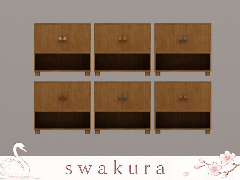 Sims 4 storage and organization custom content CC HONEY Wardrobe by Swakura