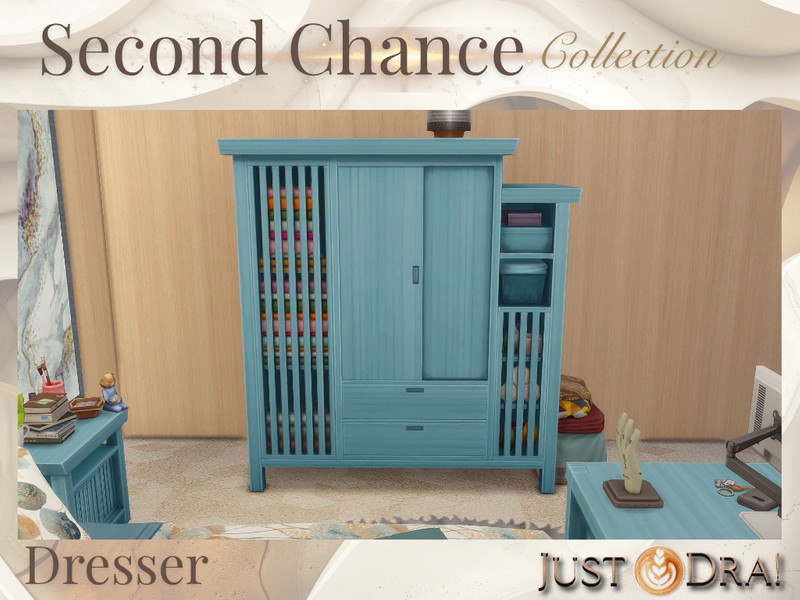 Sims 4 storage and organization custom content CC Second Chance Dresser | JustDraven by Draven298