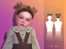 Sims 4 — LEXEL - Plushy pigtail buns for toddler sims by LEXEL_s — 35 swatches