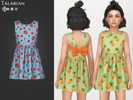 Sims 4 — Ruby Dress With Bow Back And Fruit Print by talarian — Sweet sleeveless dress with a playful fruit print, open V