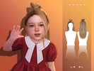 Sims 4 — LEXEL - Drago toddler long updo with bun by LEXEL_s — 35 swatches
