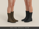 Sims 4 — Retro Leather Boots Male by Arltos — 8 colors.