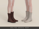 Sims 4 — Retro Leather Boots Female by Arltos — 8 colors.