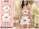 Sims 4 — Harmonia Flora Set by Harmonia — Crop Top - 8 Swatches
