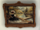 Sims 4 — Painting Vintage Dear Reader by Surfkitten — Pretty vintage paintings of a woman reading in a scenic setting.