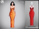 Sims 4 — DERNIER - Jessica Gown by VentaStudio — 15 Swatches