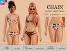 Sims 4 — CHAIN ANIMAL BIKINI - BOTTOM by linavees — New Mesh